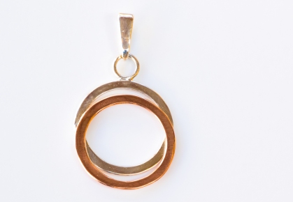 Necklace. Sterling Silver with copper. Including chain: R 790.00